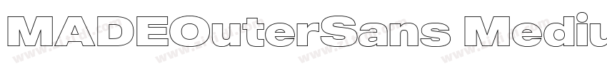 MADEOuterSans Medium字体转换